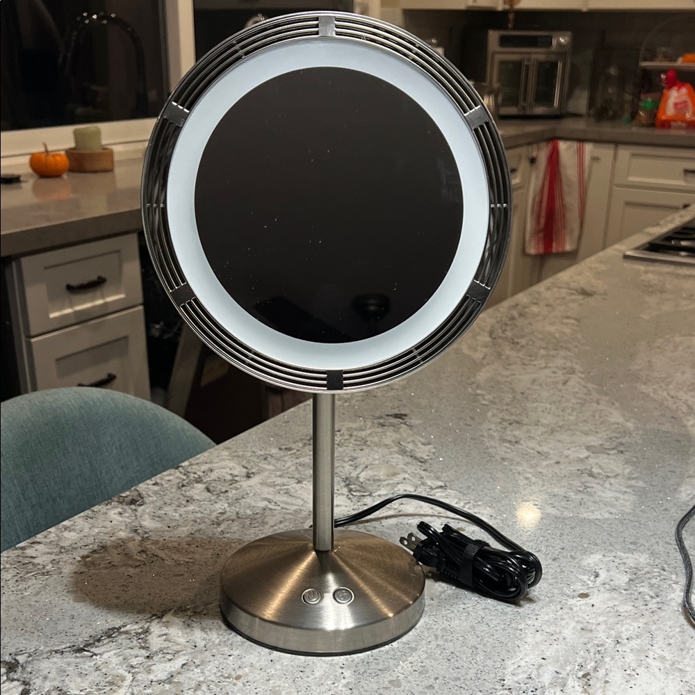 CONAIR Stainless Steel LED Vanity MIRROR & FAN